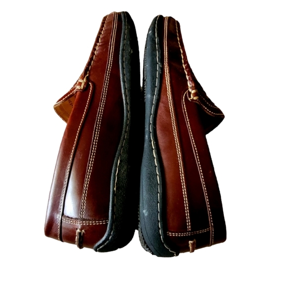 Johnston and Murphy Conyac Brown Woven Leather  Men's Loafers Size 9 Preppy - Picture 5 of 7